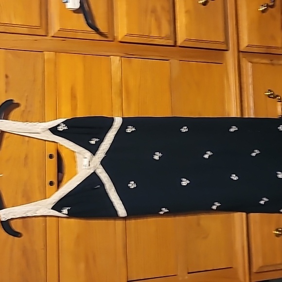 Sea New York Black Rubina Embroidery Pajama Slip Dress - Small - Picture 5 of 10